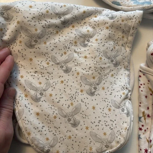 Aden + Anais Limited Edition Harry Potter Easy Swaddle Wraps SET THREE 3 - Picture 3 of 12